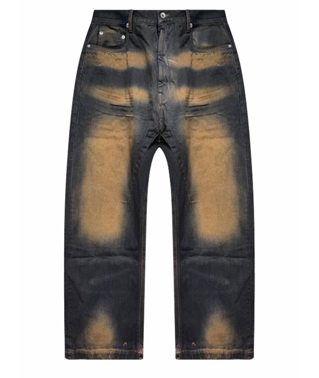RICK OWENS DRKSHDW Антрацитовые прямые джинсы, фото 1