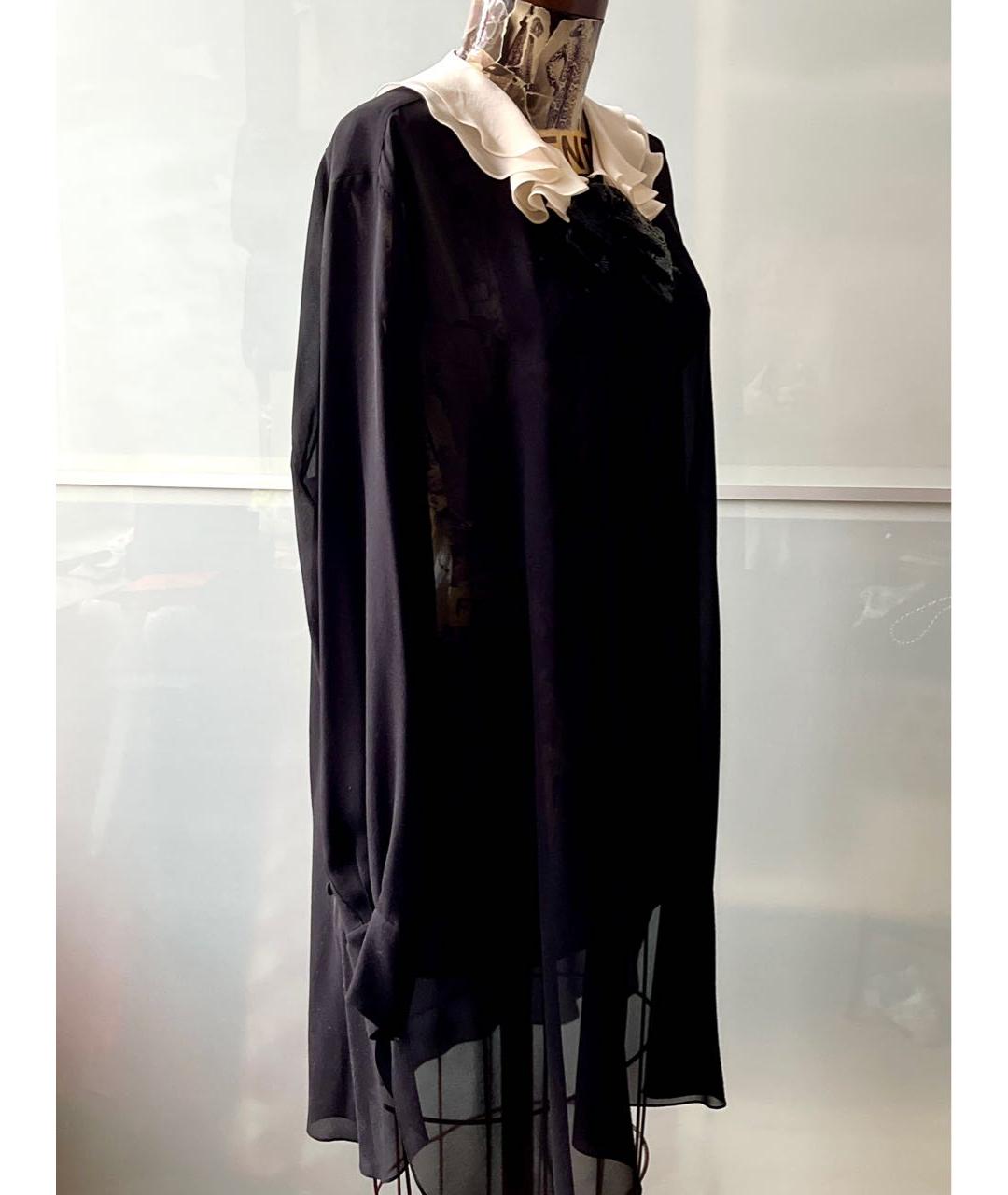 SAINT LAURENT Черная шелковая блузы, фото 7