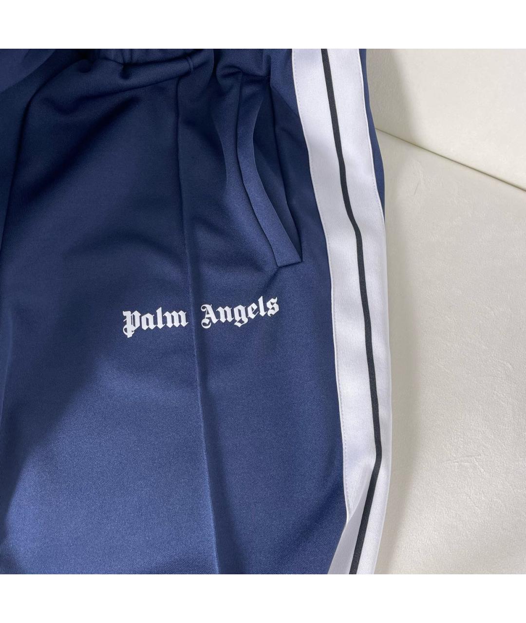 PALM ANGELS Синие полиэстеровые повседневные брюки, фото 7