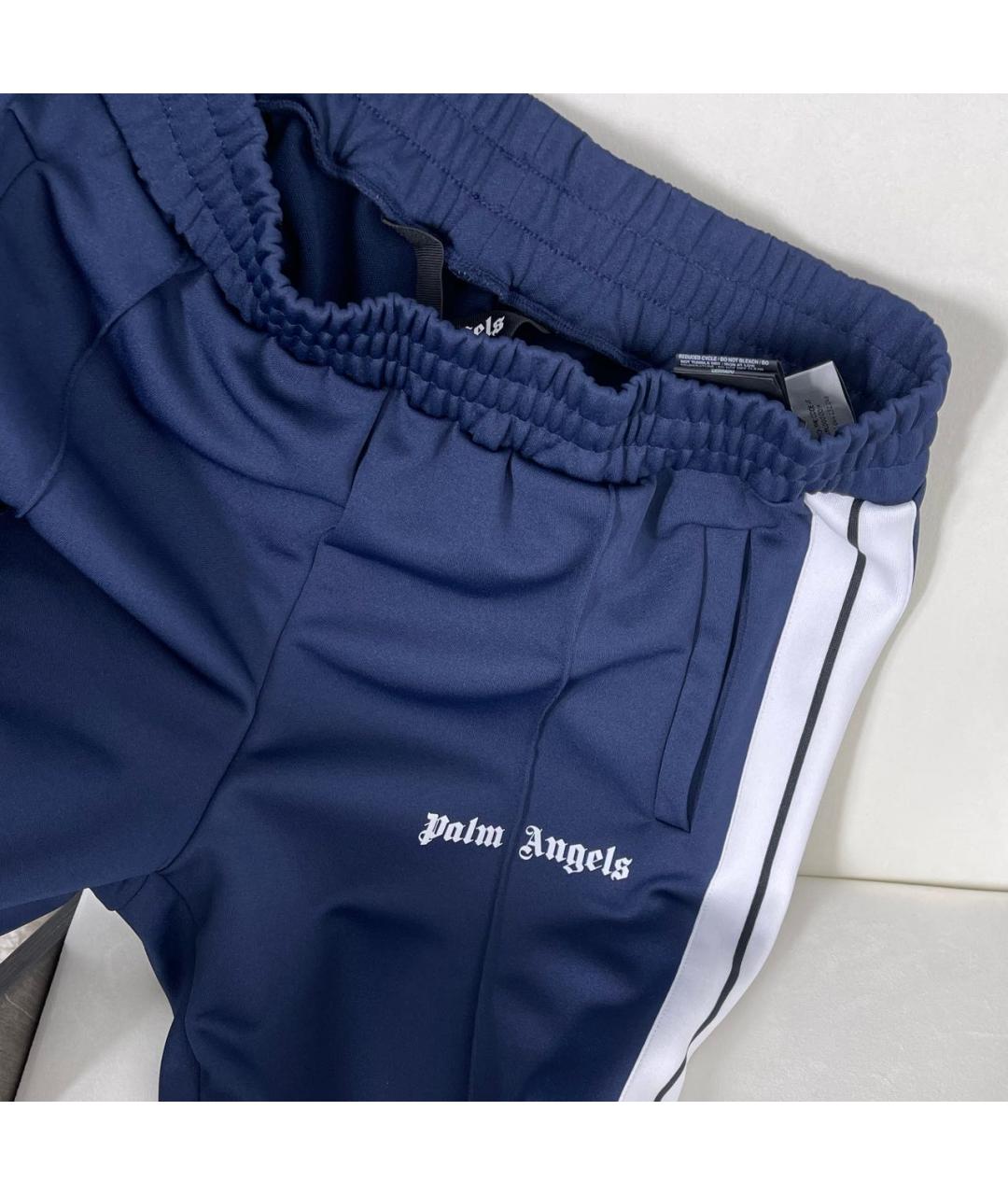 PALM ANGELS Синие полиэстеровые повседневные брюки, фото 8
