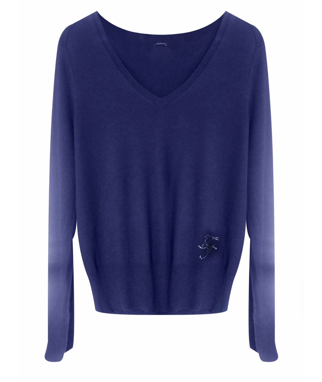 TRUSSARDI JEANS Фиолетовый кашемировый джемпер / свитер, фото 1