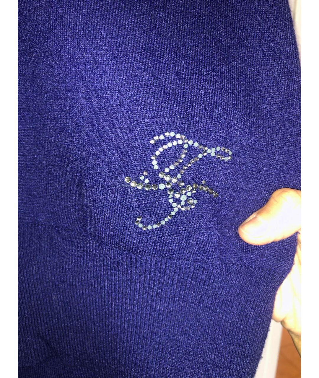 TRUSSARDI JEANS Фиолетовый кашемировый джемпер / свитер, фото 4