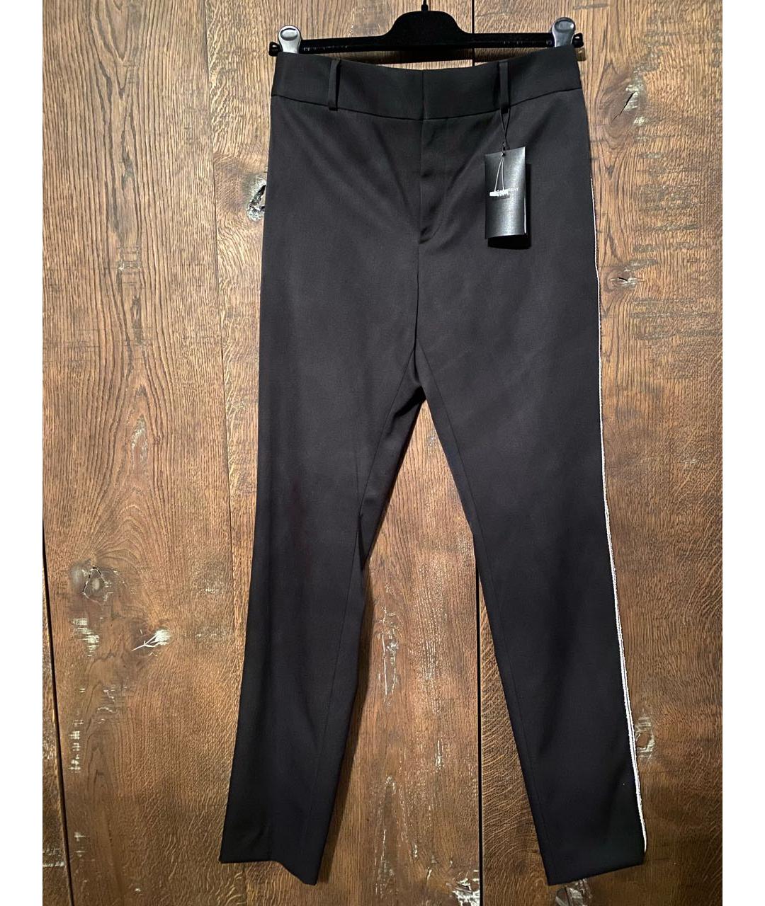 SAINT LAURENT Черные шерстяные брюки узкие, фото 8