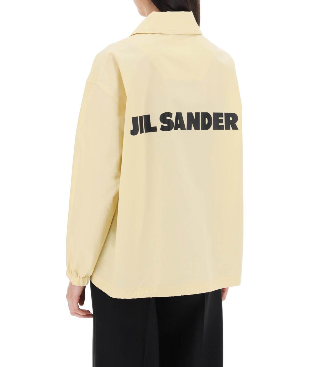 JIL SANDER Желтая хлопковая куртка, фото 5