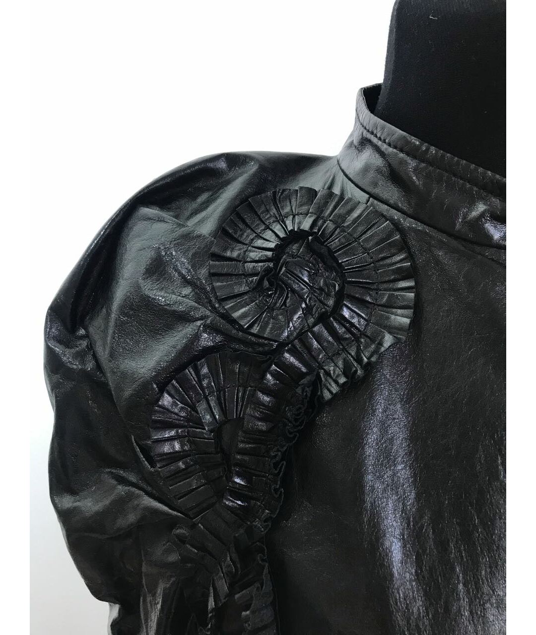 MIU MIU Черная кожаная куртка, фото 4
