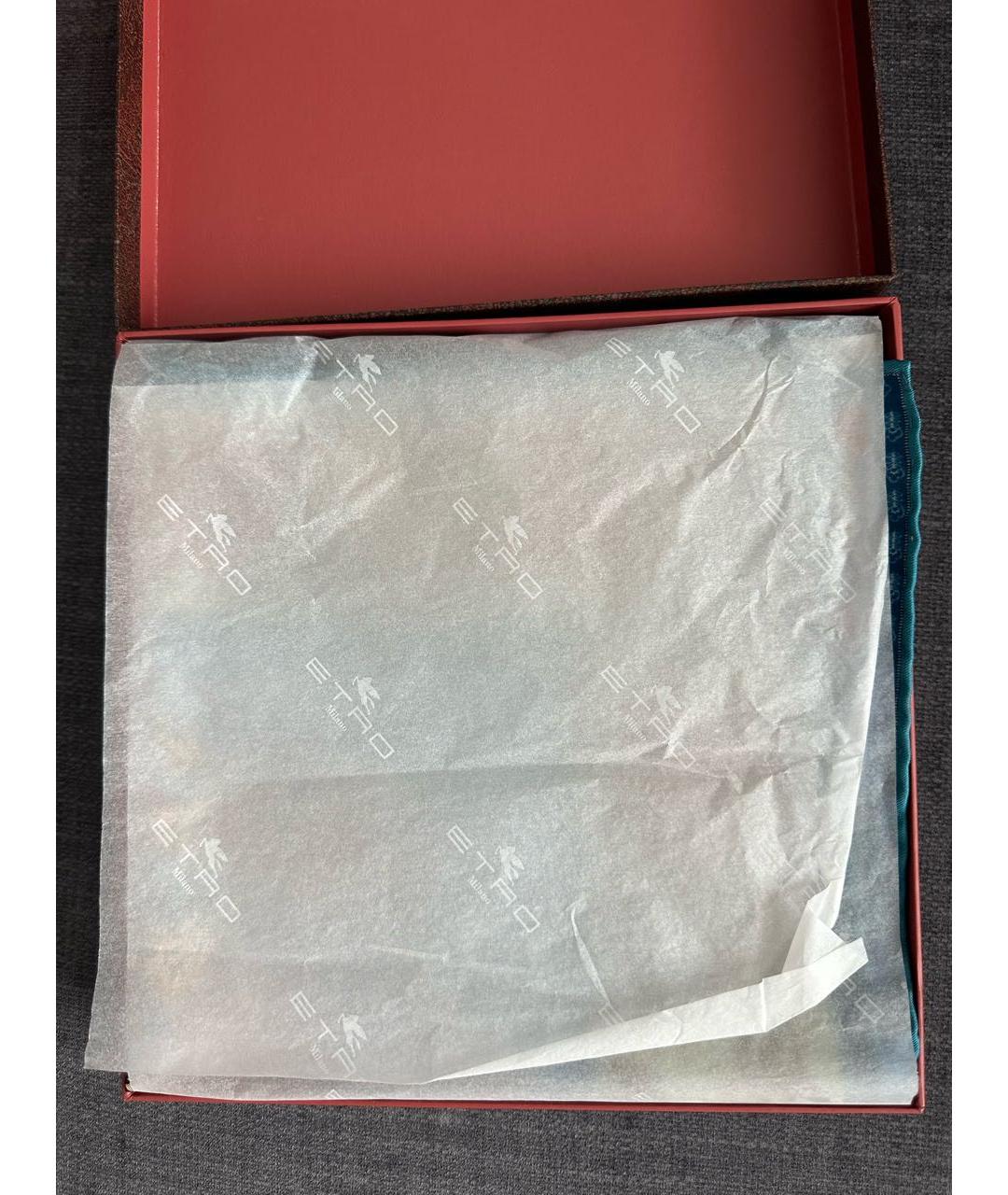 ETRO Голубой шелковый платок, фото 7