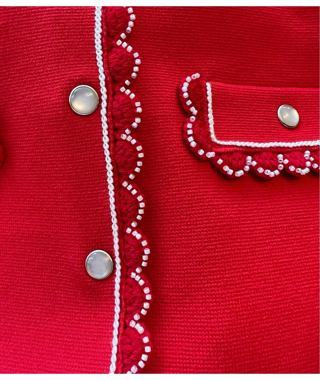 SANDRO Красная вискозная юбка мини, фото 3