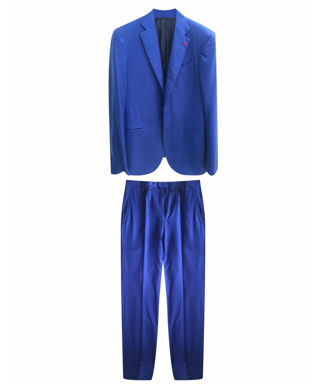ISAIA Синий классический костюм, фото 1