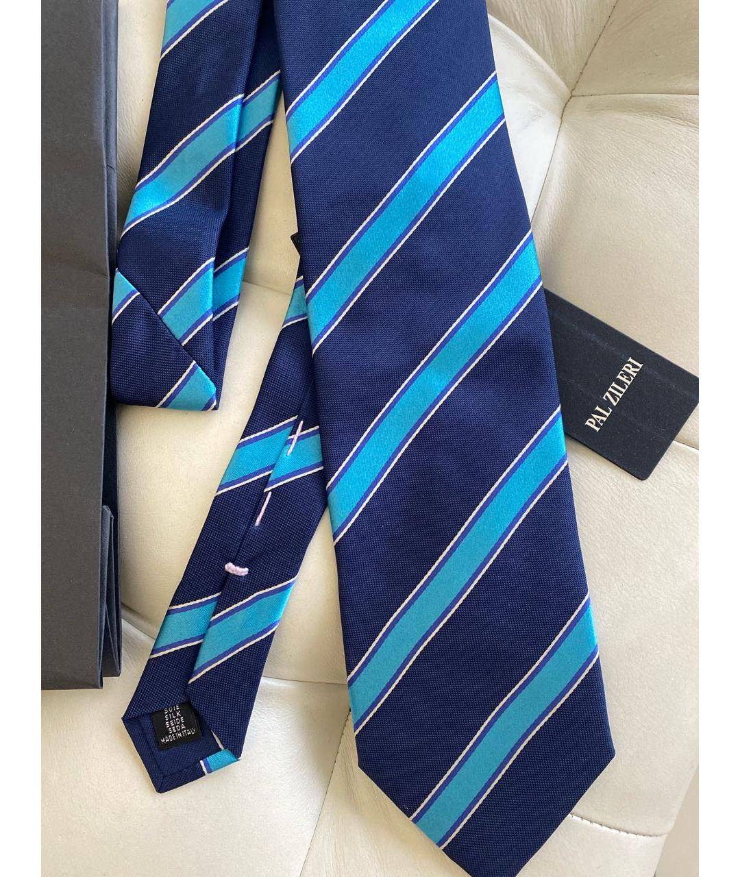 PAL ZILERI Синий шелковый галстук, фото 2