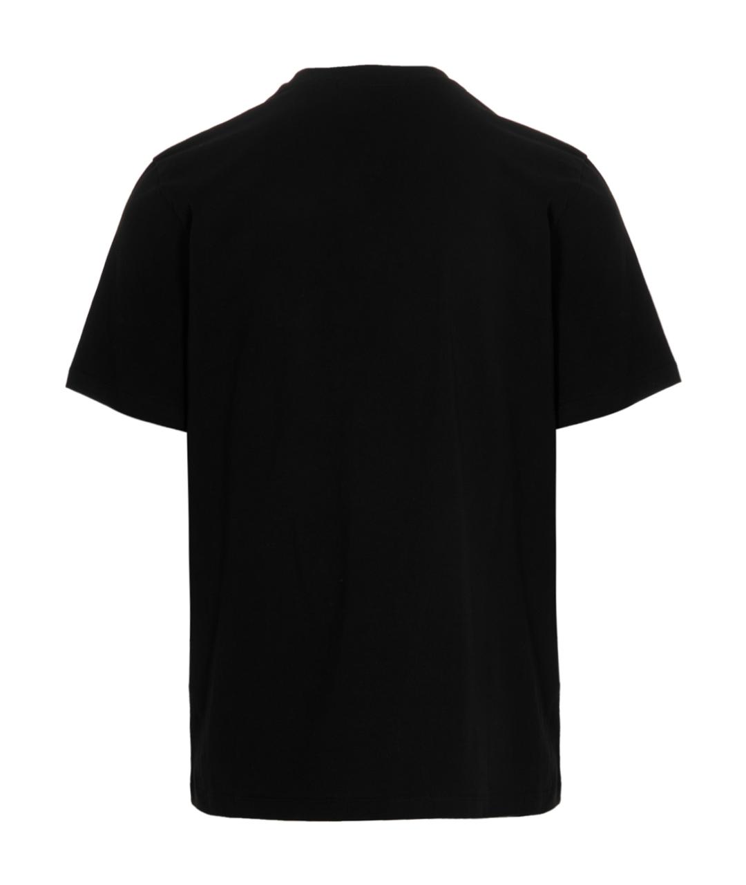 MSGM Черная хлопковая футболка, фото 2