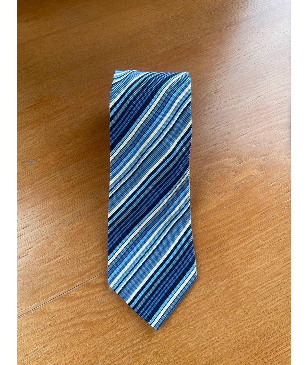 DOLCE&GABBANA Синий шелковый галстук, фото 8