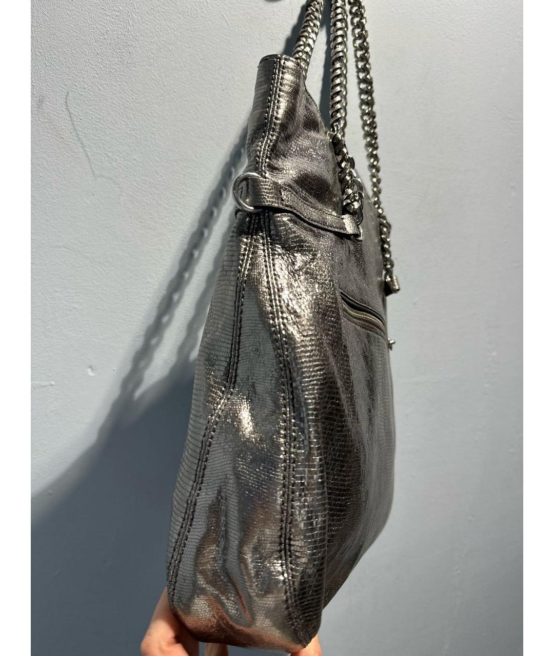 MICHAEL KORS Серебряная сумка тоут, фото 3