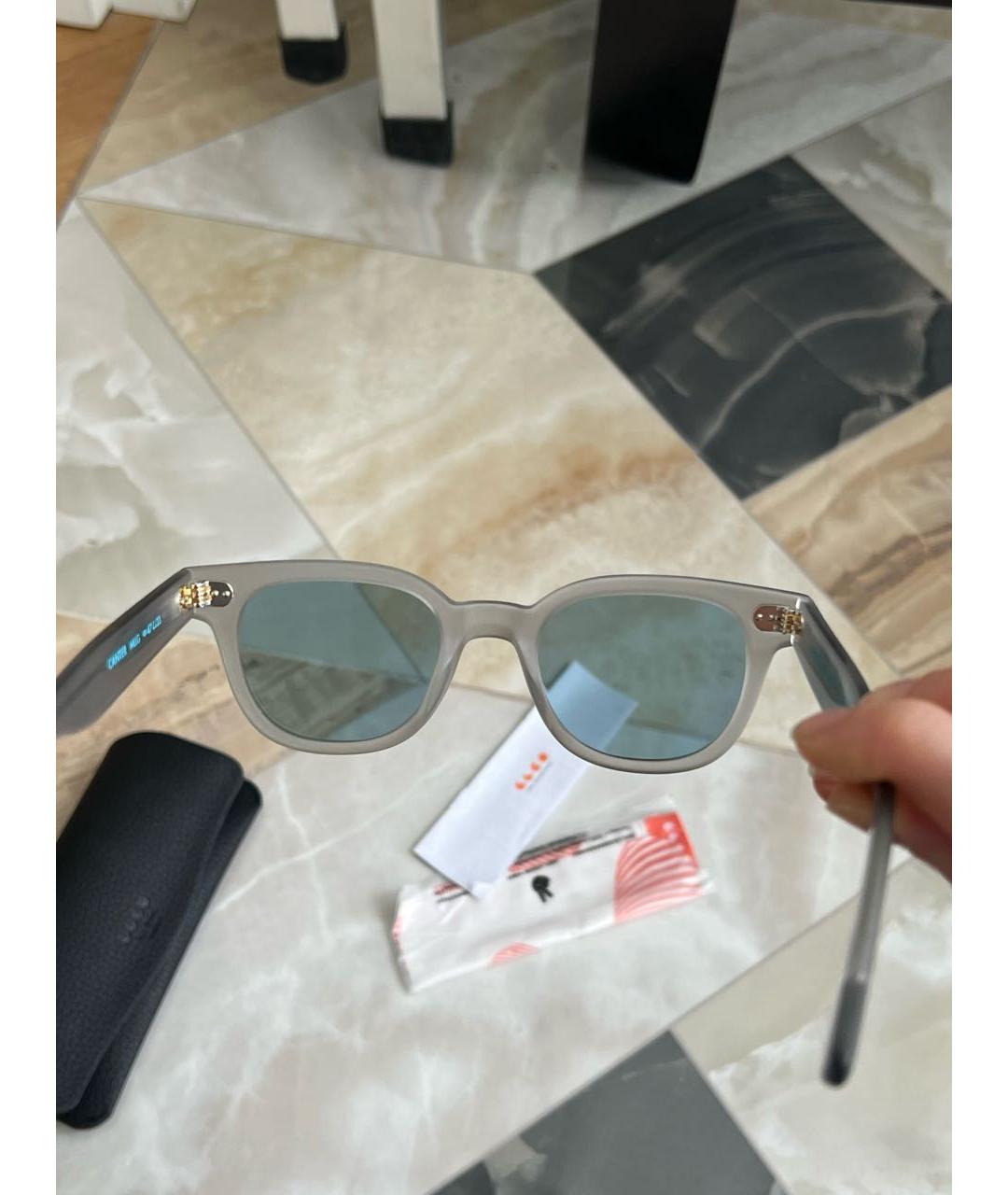 GARRETT LEIGHT Серые пластиковые солнцезащитные очки, фото 8