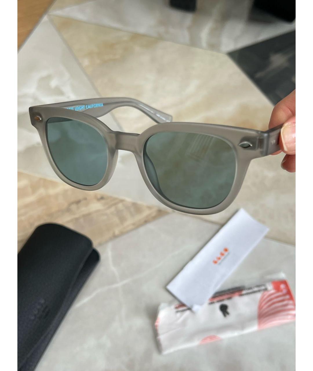 GARRETT LEIGHT Серые пластиковые солнцезащитные очки, фото 6