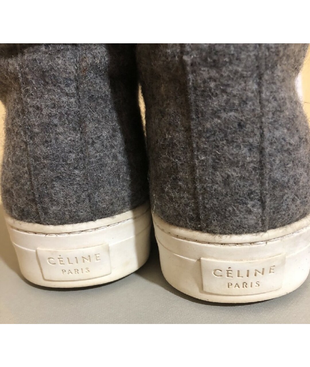 CELINE PRE-OWNED Серые текстильные ботинки, фото 5