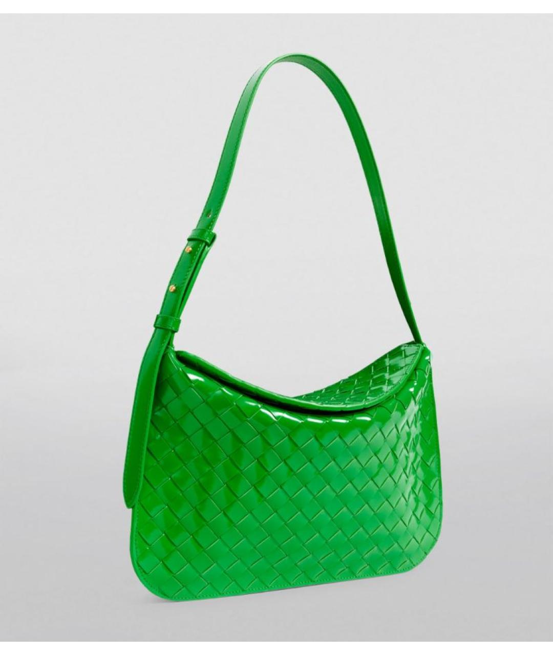BOTTEGA VENETA Зеленая сумка с короткими ручками, фото 6