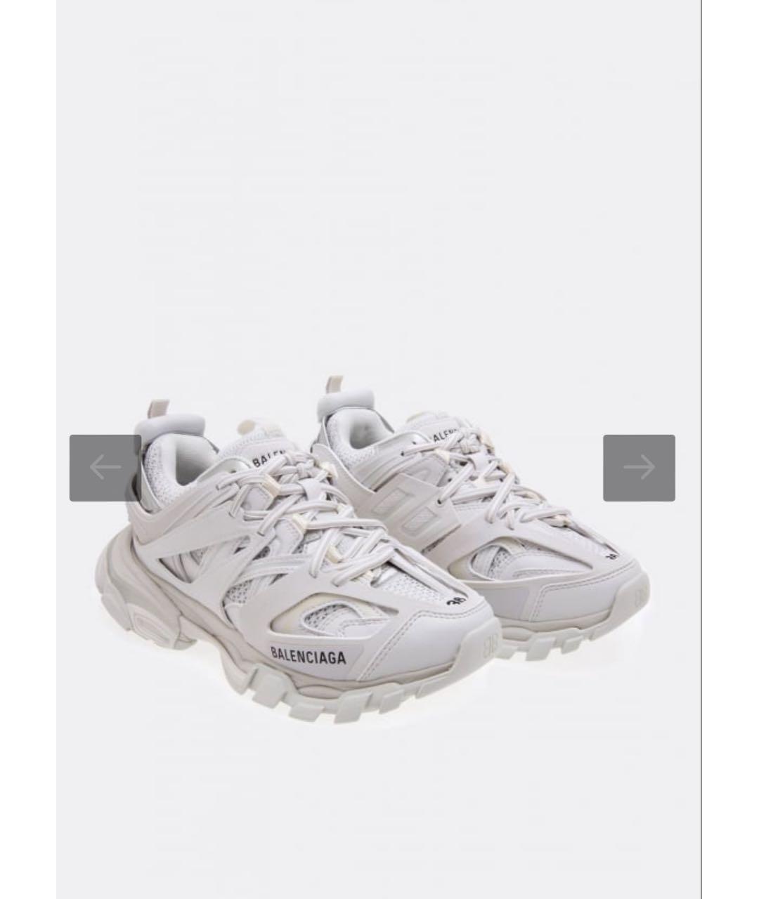 BALENCIAGA Белые резиновые кроссовки, фото 2
