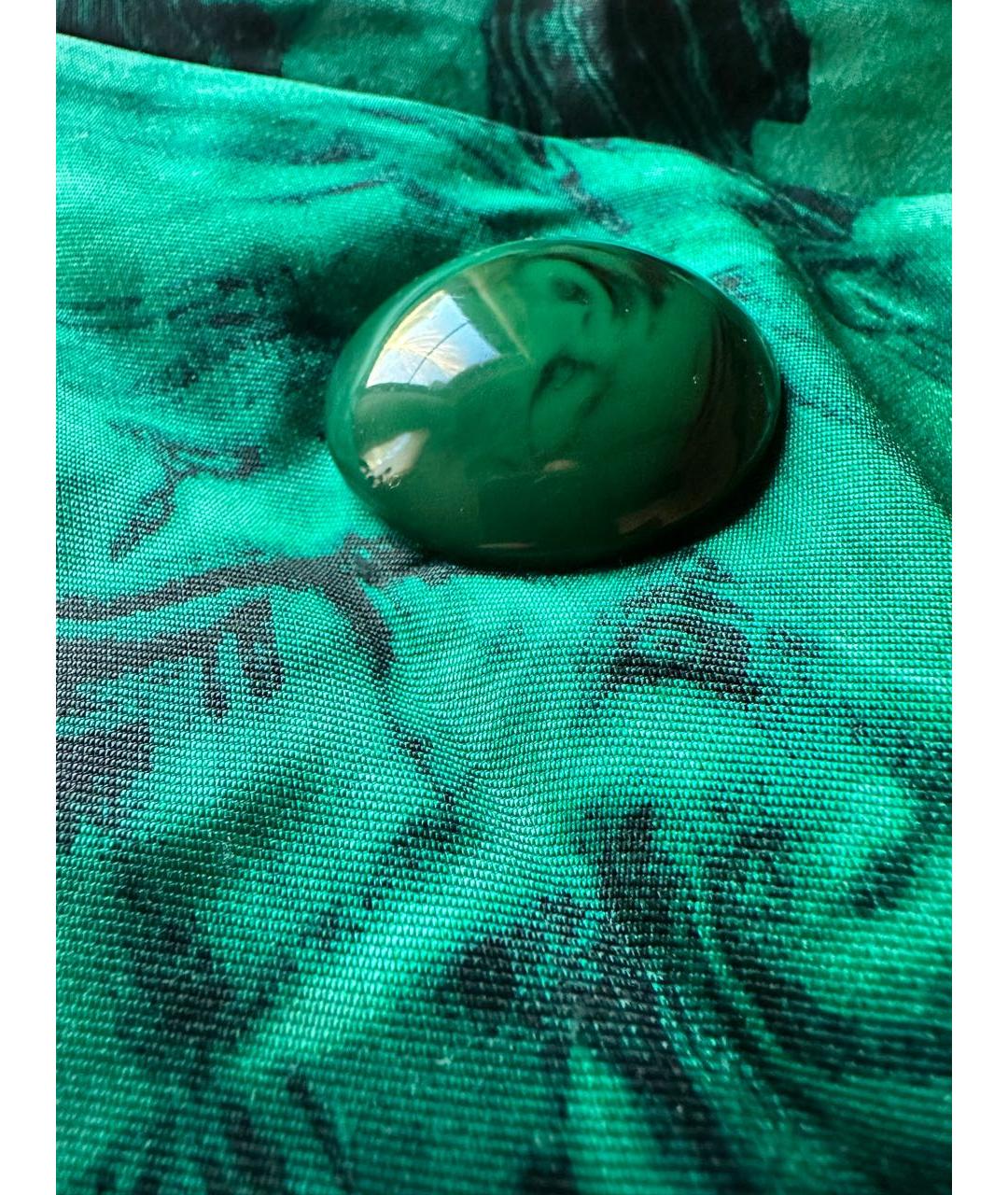 MICHAEL KORS Зеленые шелковое коктейльное платье, фото 4