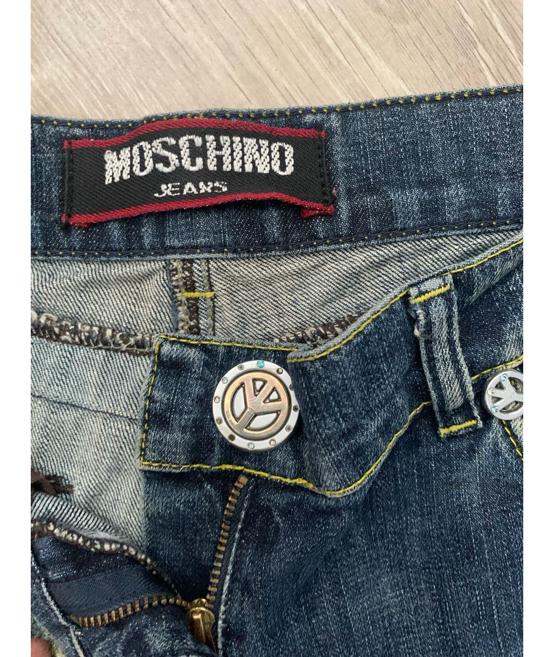 MOSCHINO Синие прямые джинсы, фото 3