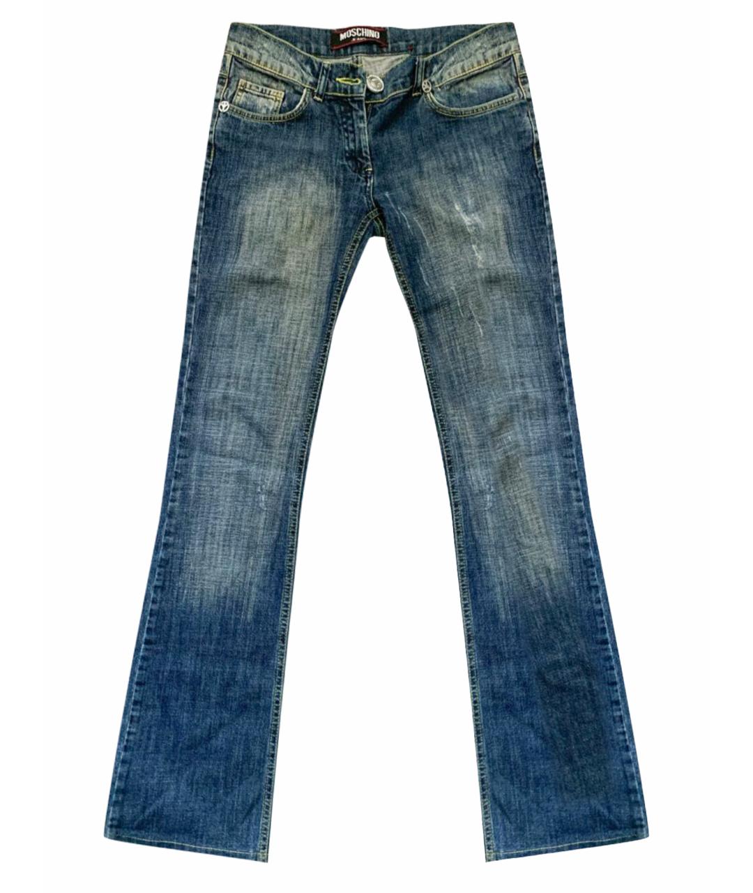 MOSCHINO Синие прямые джинсы, фото 1