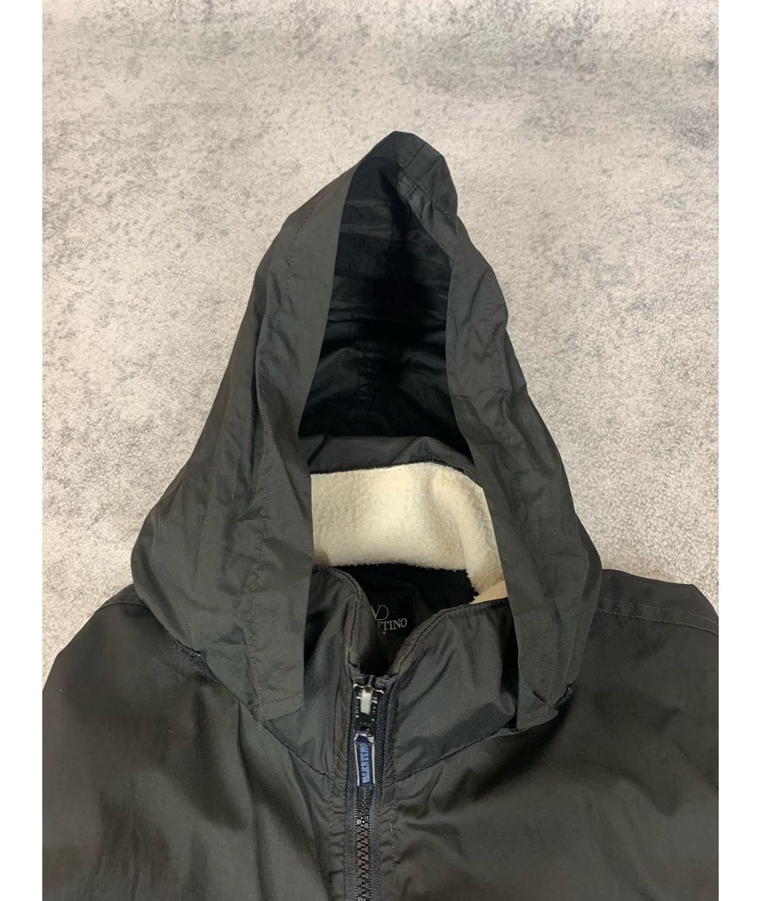 VALENTINO Черная полиамидовая куртка, фото 4