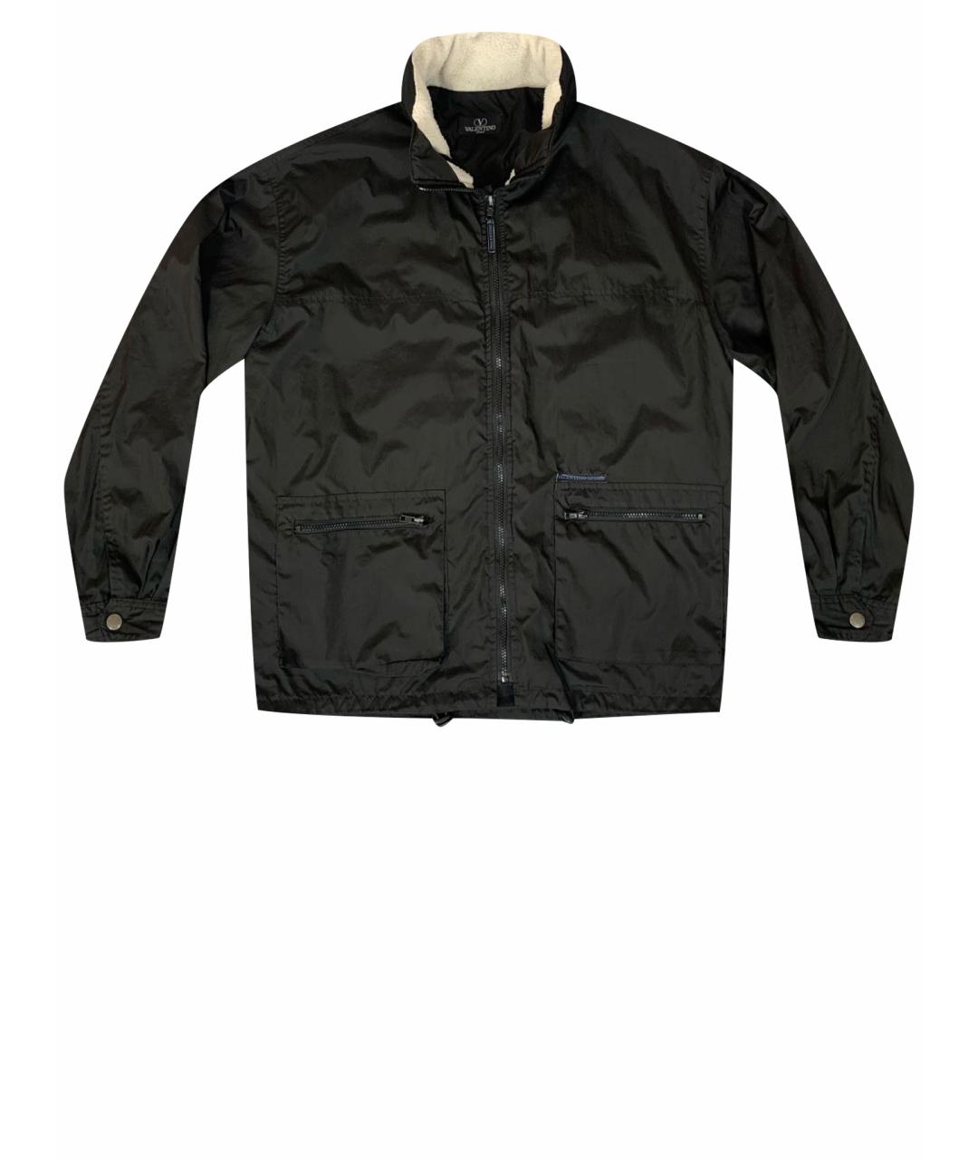 VALENTINO Черная полиамидовая куртка, фото 1