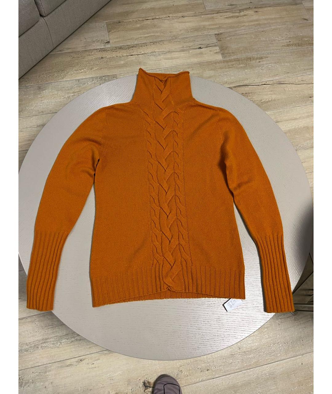 KITON Оранжевый кашемировый джемпер / свитер, фото 5