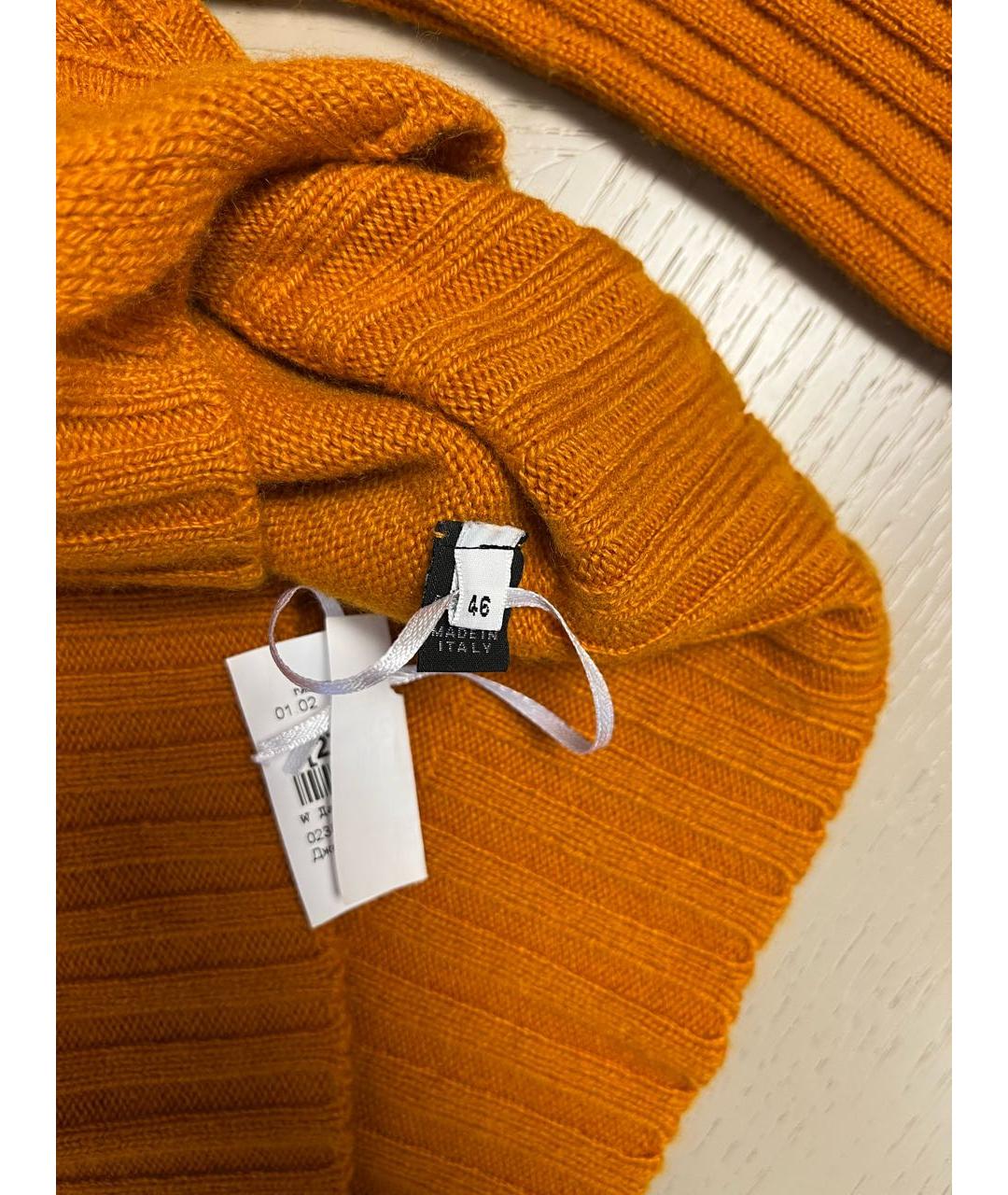KITON Оранжевый кашемировый джемпер / свитер, фото 4