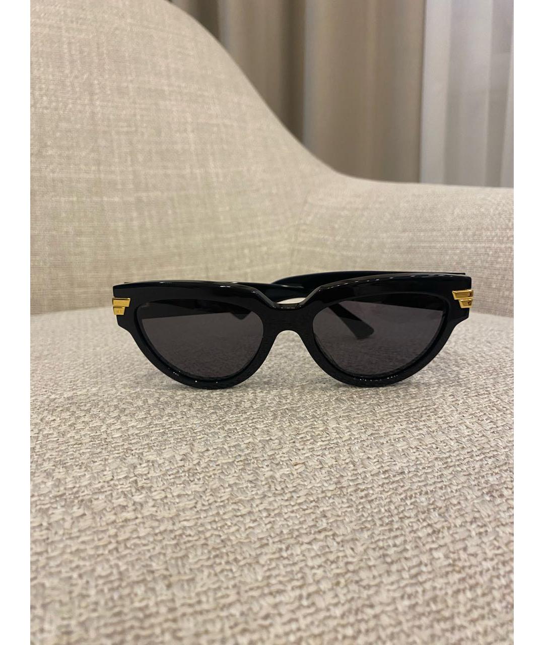 BOTTEGA VENETA Черные пластиковые солнцезащитные очки, фото 6