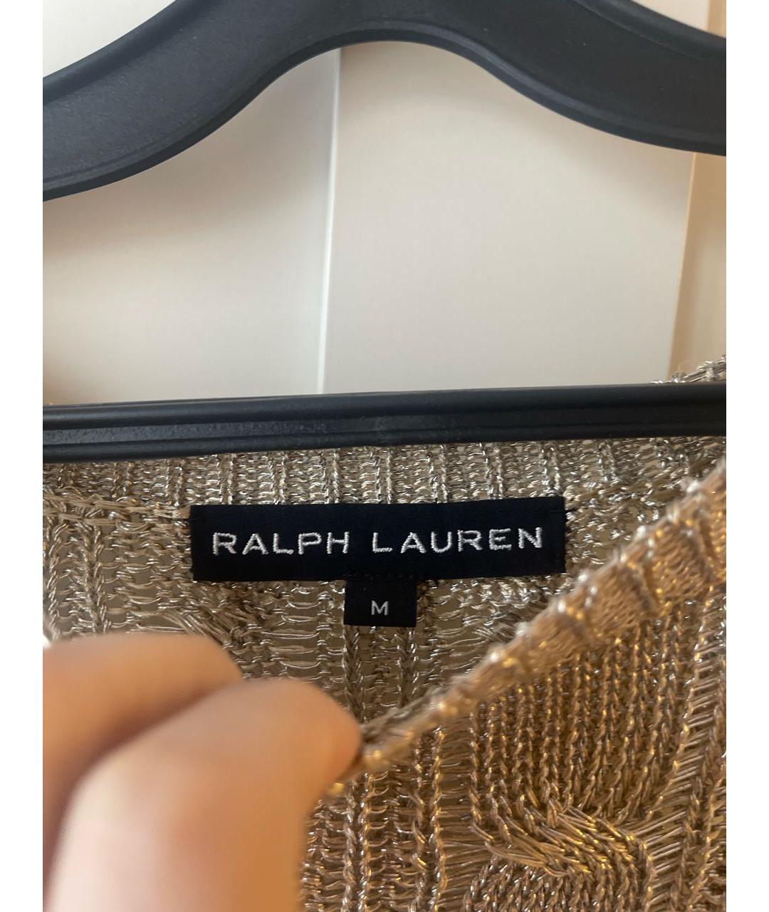 RALPH LAUREN Серебрянный вискозный джемпер / свитер, фото 3