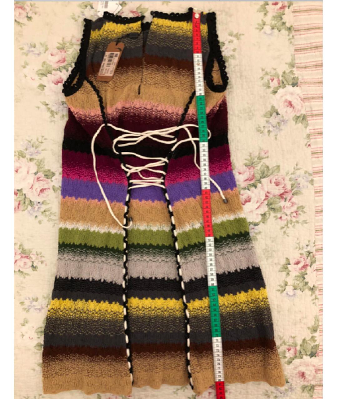 MISSONI Мульти шерстяное повседневное платье, фото 2