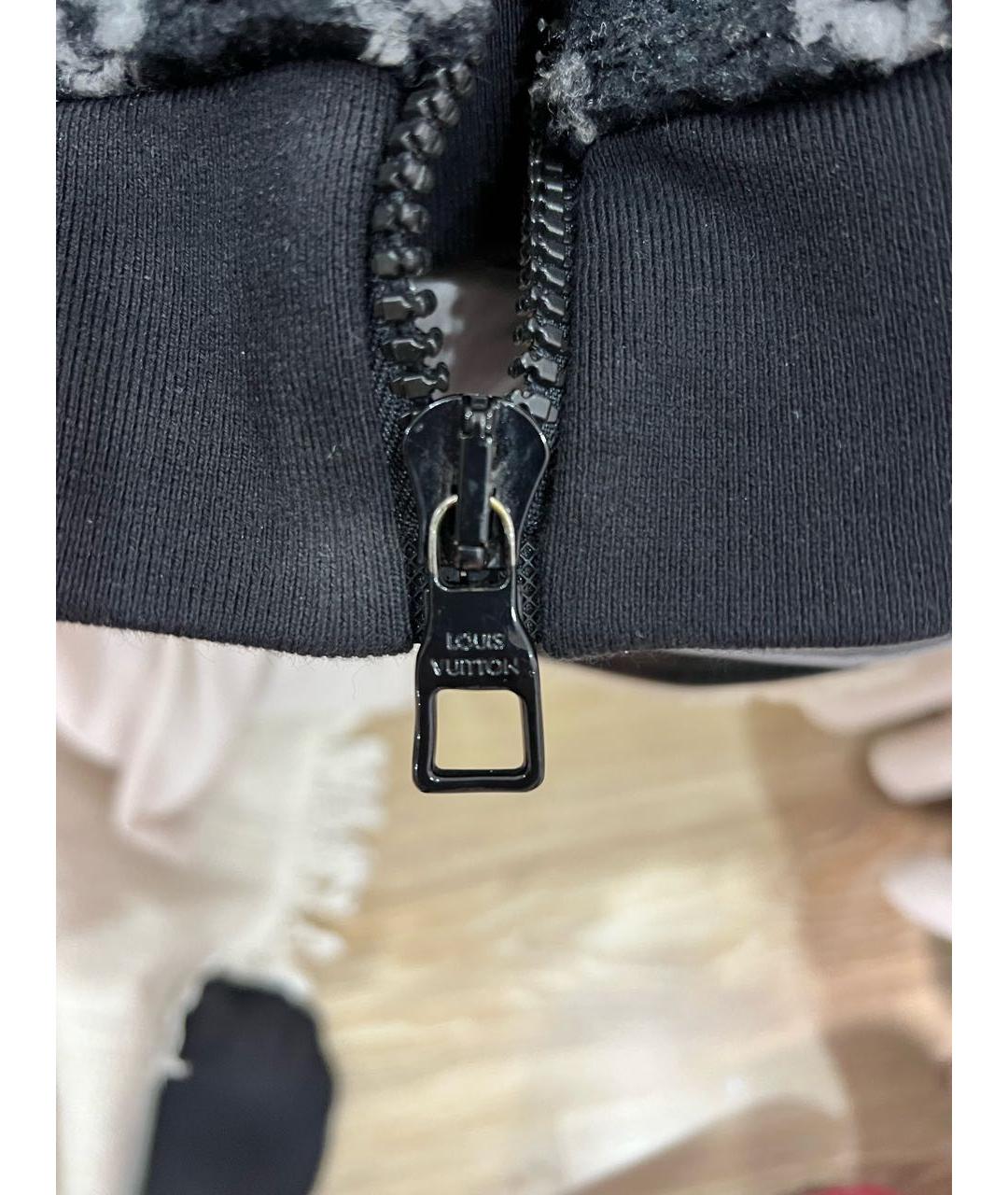 LOUIS VUITTON Черная полиэстеровая куртка, фото 4
