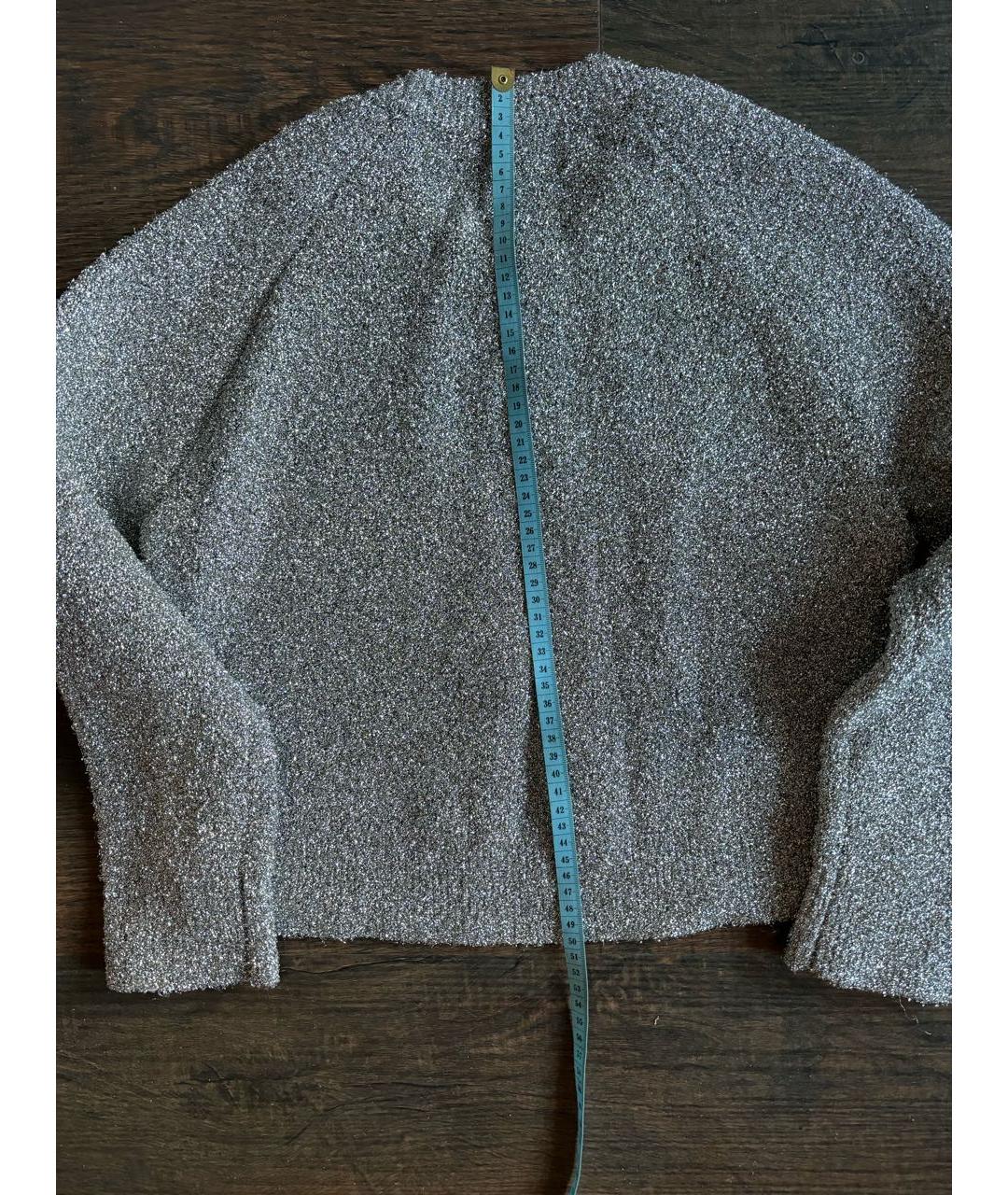 BALENCIAGA Серебрянный вискозный джемпер / свитер, фото 7