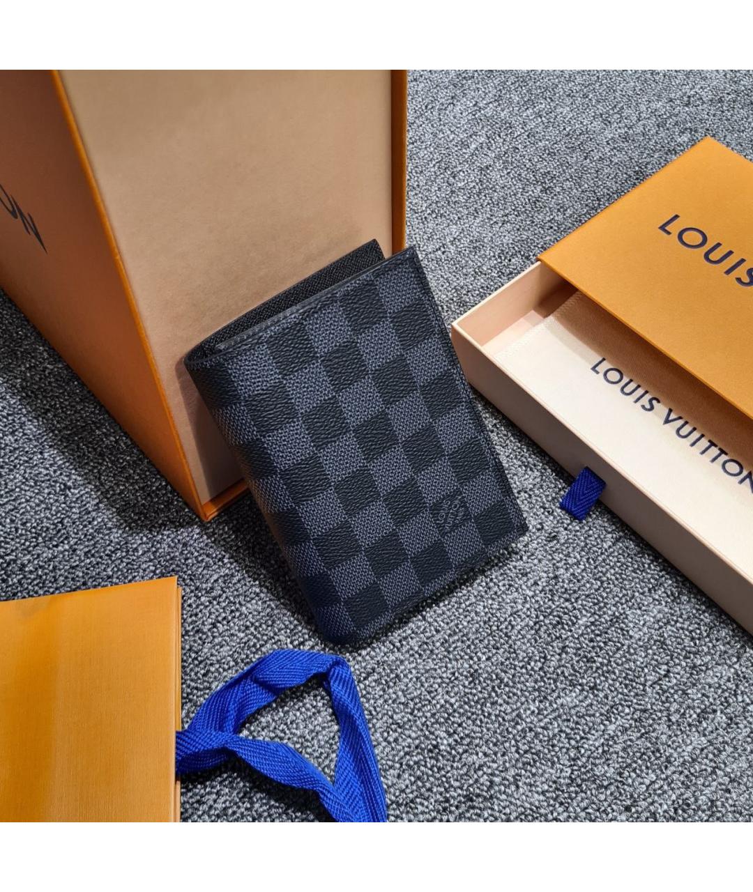 LOUIS VUITTON PRE-OWNED Черная визитница, фото 2