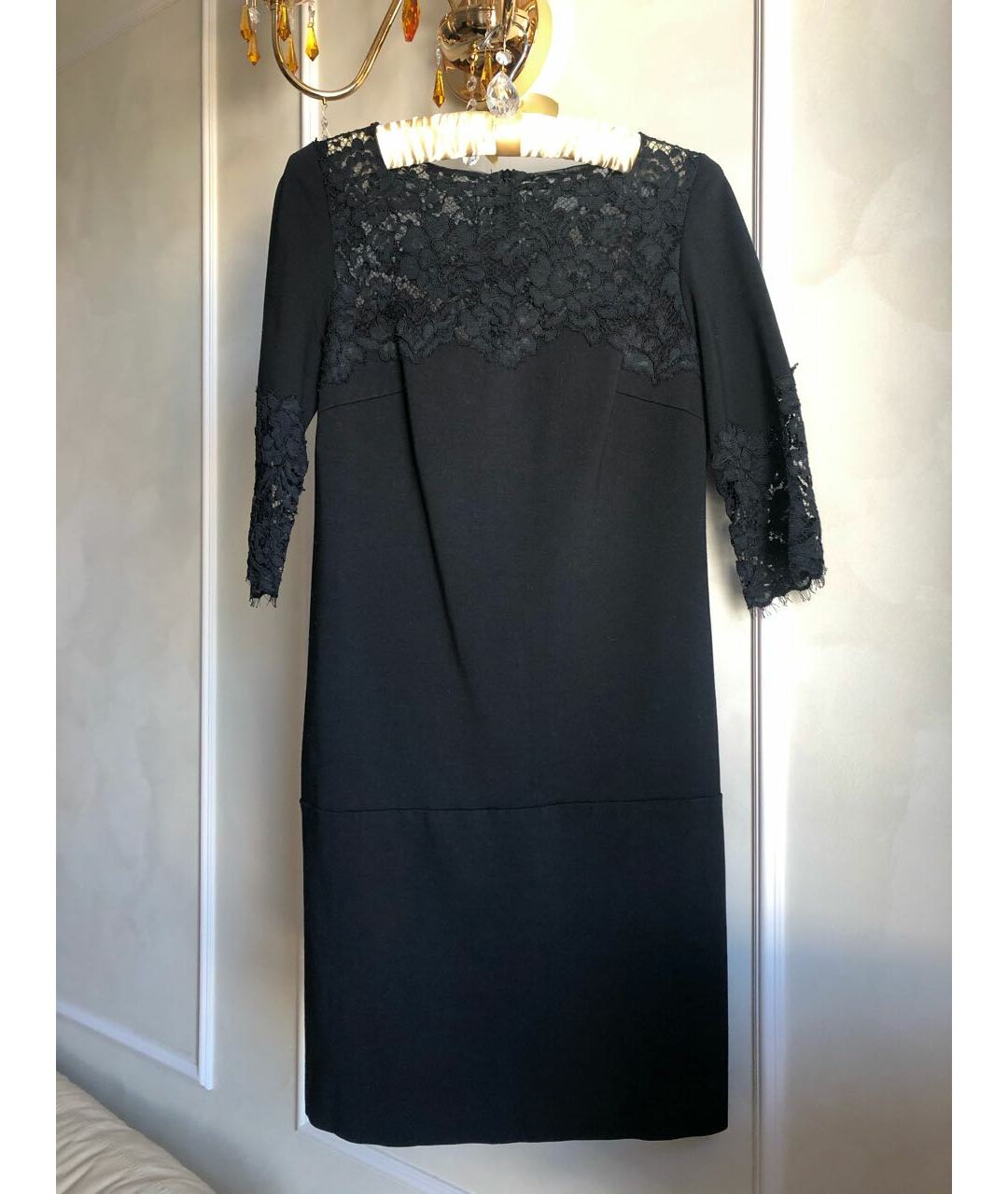ERMANNO SCERVINO Черное вискозное коктейльное платье, фото 4