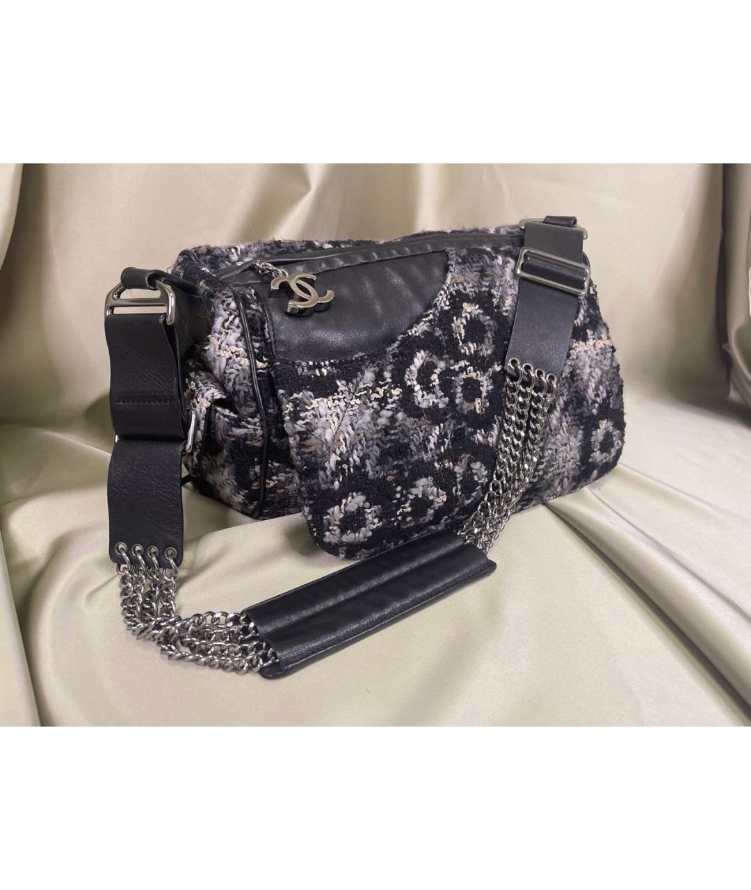 CHANEL PRE-OWNED Мульти твидовая сумка через плечо, фото 9