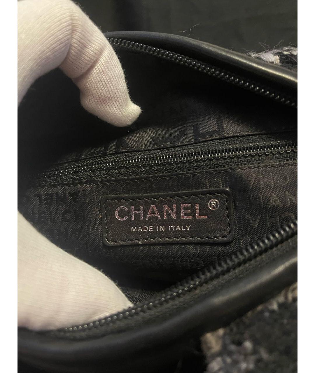 CHANEL PRE-OWNED Мульти твидовая сумка через плечо, фото 3