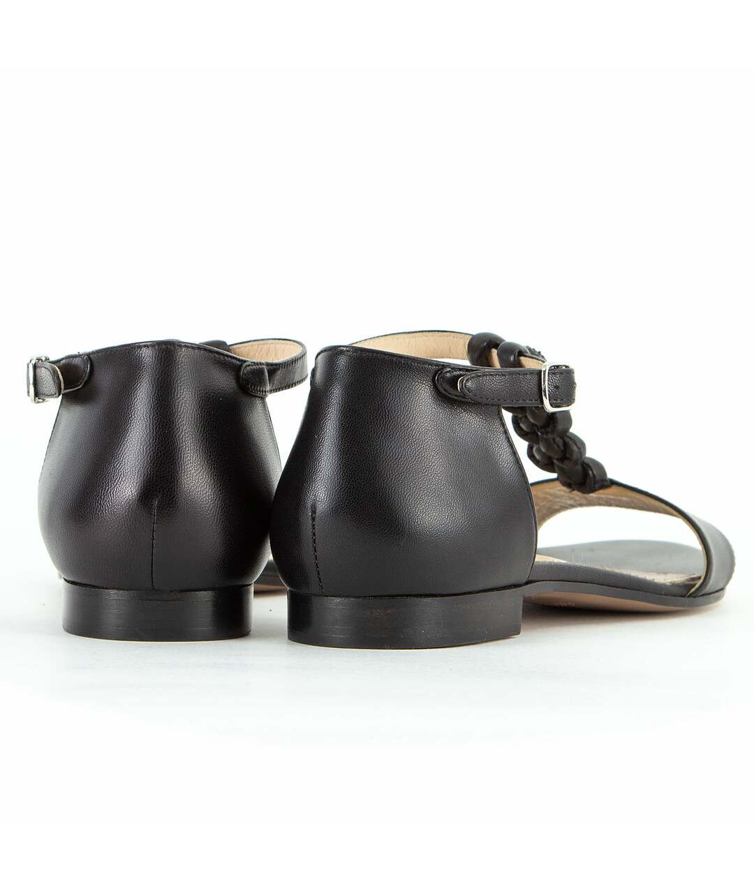 ALTUZARRA Черные кожаные сандалии, фото 3