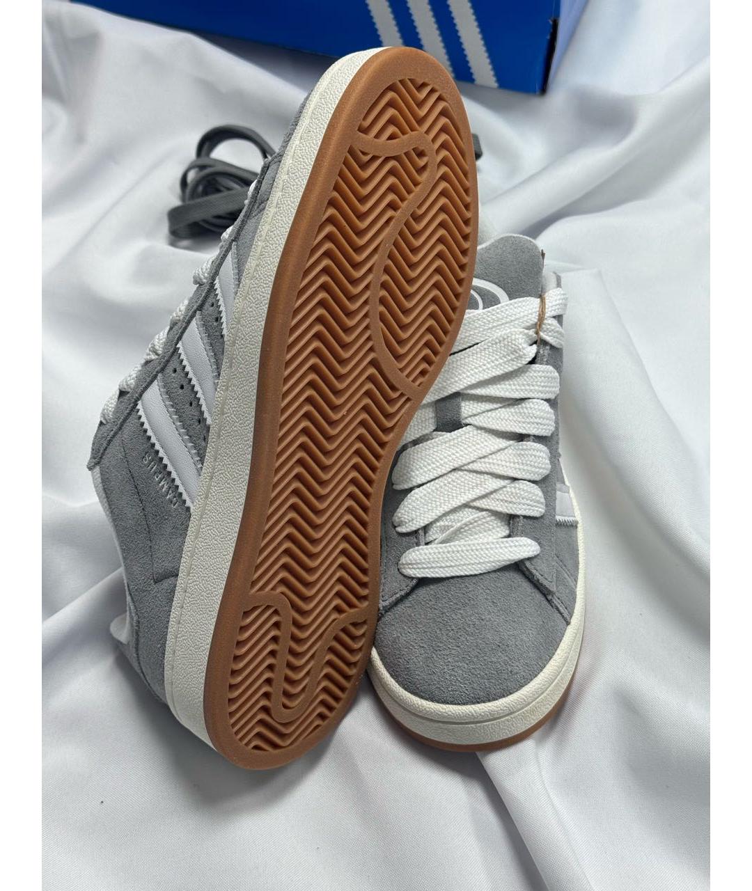 ADIDAS Серые замшевые низкие кроссовки / кеды, фото 7