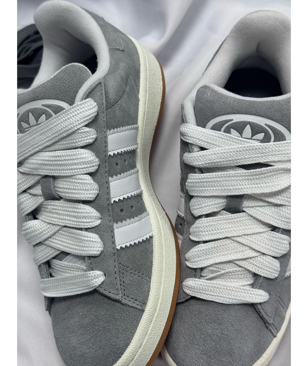 ADIDAS Серые замшевые низкие кроссовки / кеды, фото 5