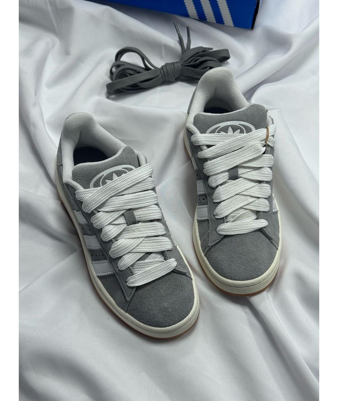ADIDAS Серые замшевые низкие кроссовки / кеды, фото 6