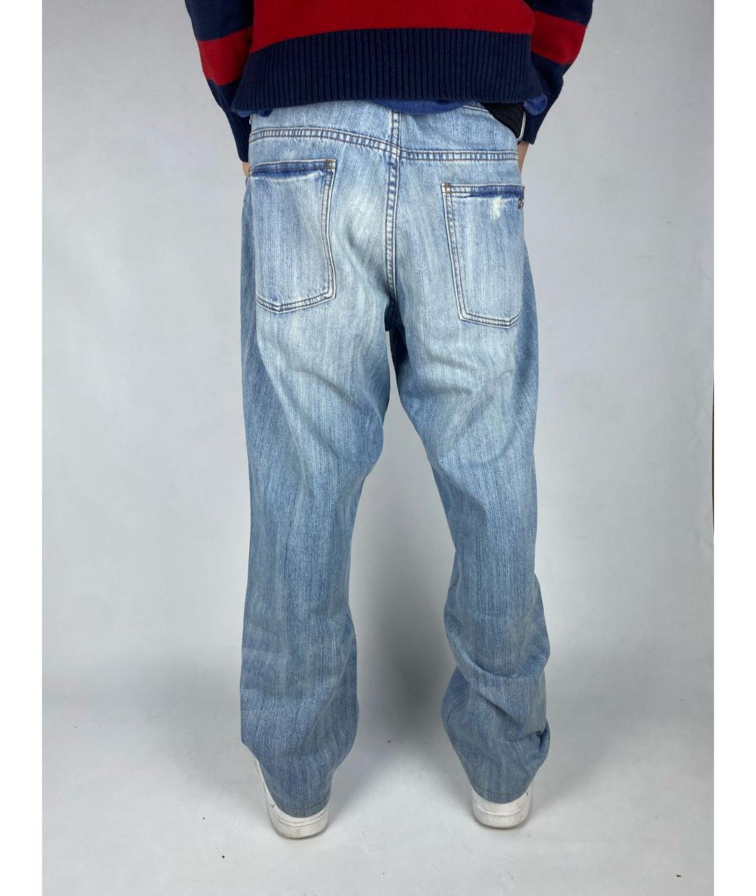 MARC BY MARC JACOBS Голубые хлопковые прямые джинсы, фото 6