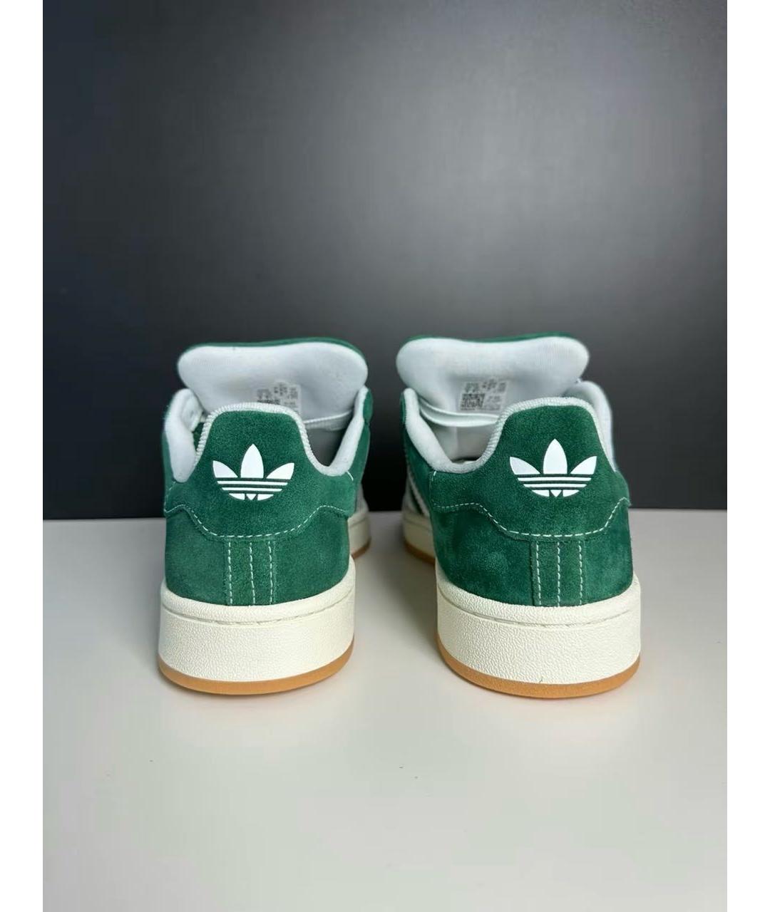 ADIDAS Зеленые замшевые низкие кроссовки / кеды, фото 5