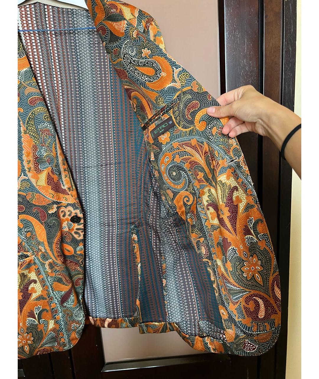 ETRO Мульти шелковый пиджак, фото 5