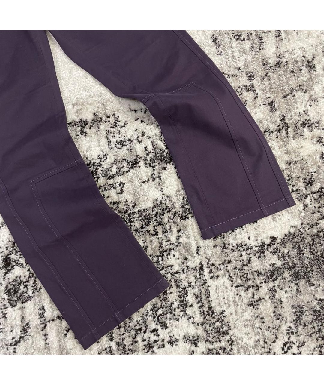 ALEXANDER MCQUEEN Фиолетовые прямые брюки, фото 3