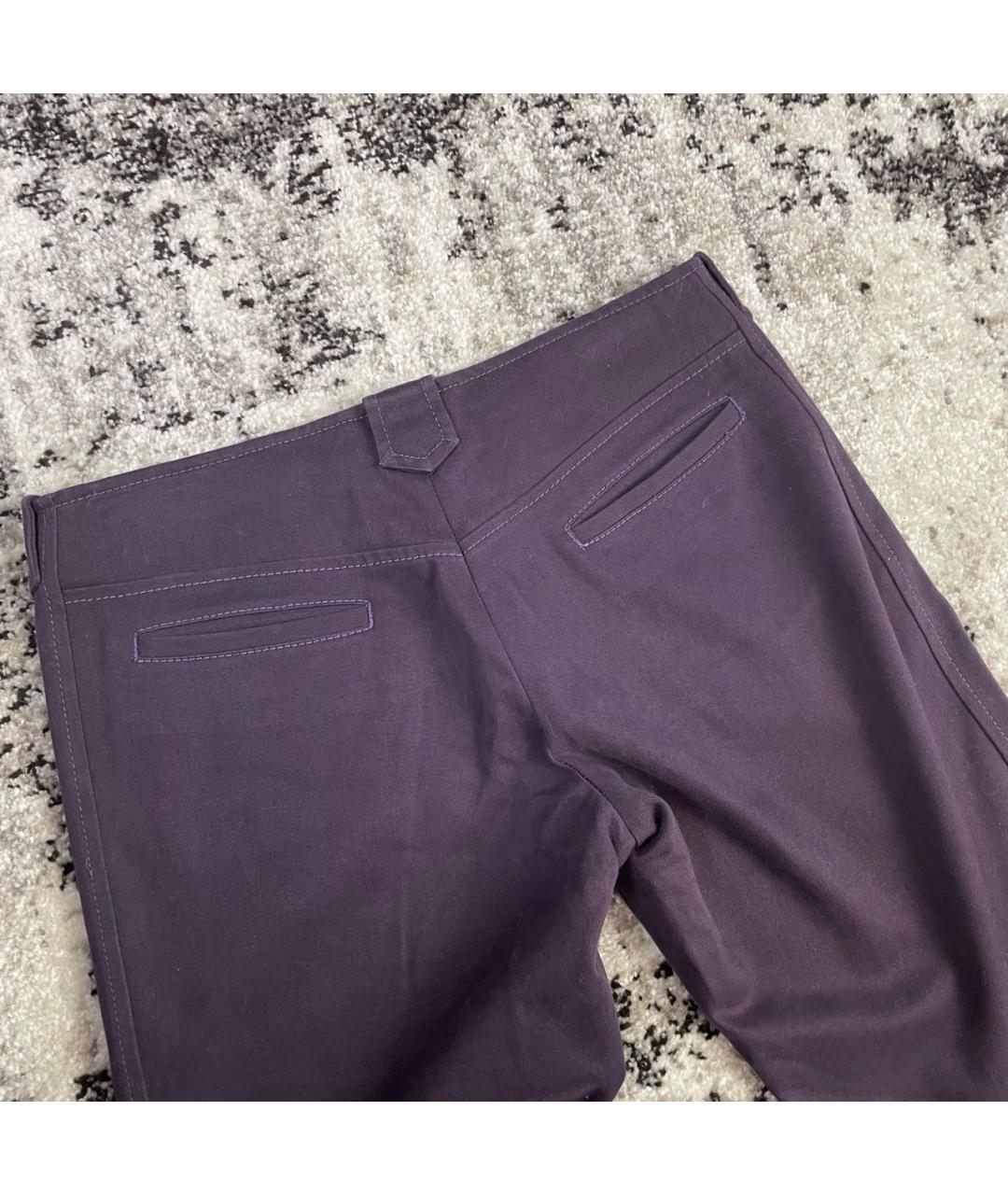 ALEXANDER MCQUEEN Фиолетовые прямые брюки, фото 6