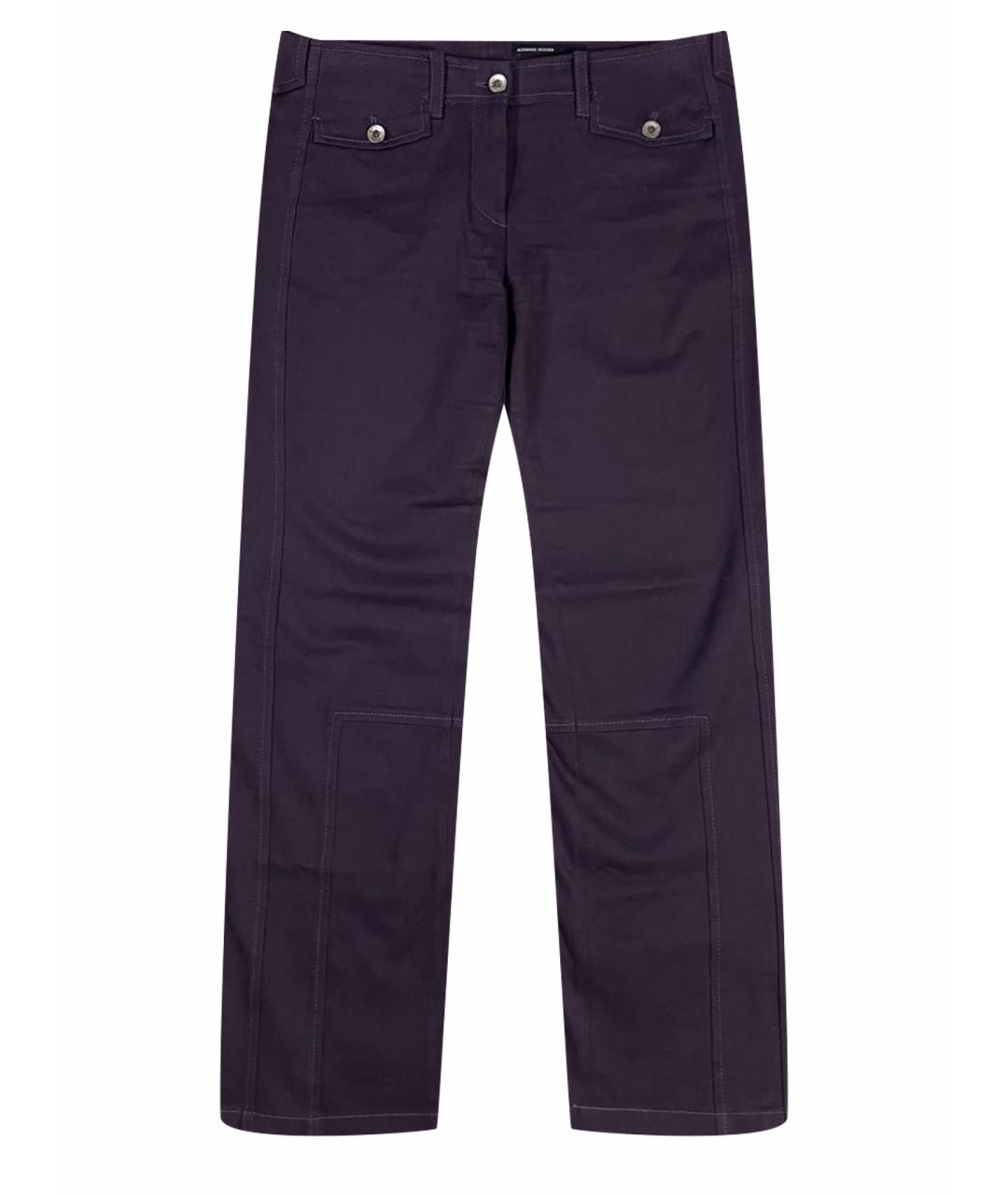 ALEXANDER MCQUEEN Фиолетовые прямые брюки, фото 1
