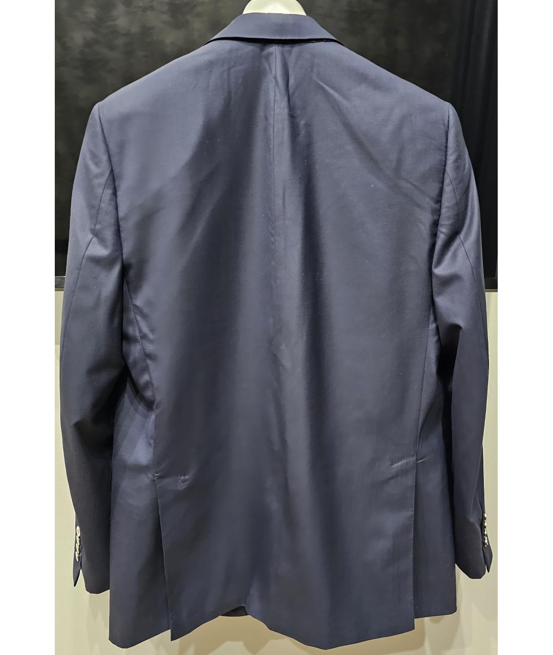STEFANO RICCI Синий шерстяной пиджак, фото 2