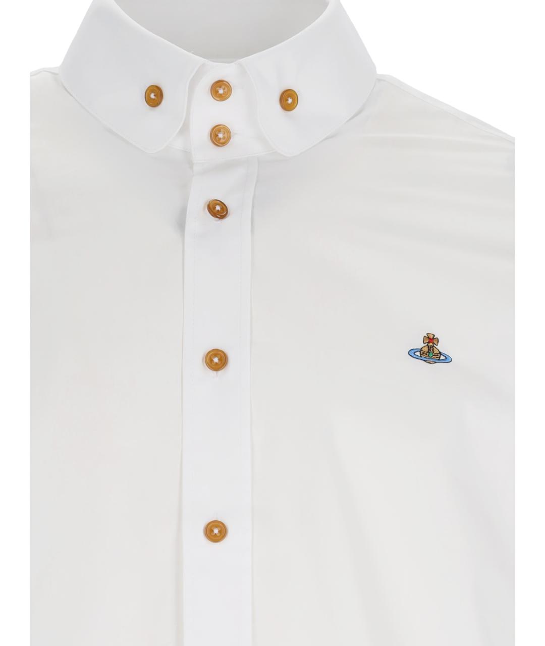 VIVIENNE WESTWOOD Белая хлопковая кэжуал рубашка, фото 3