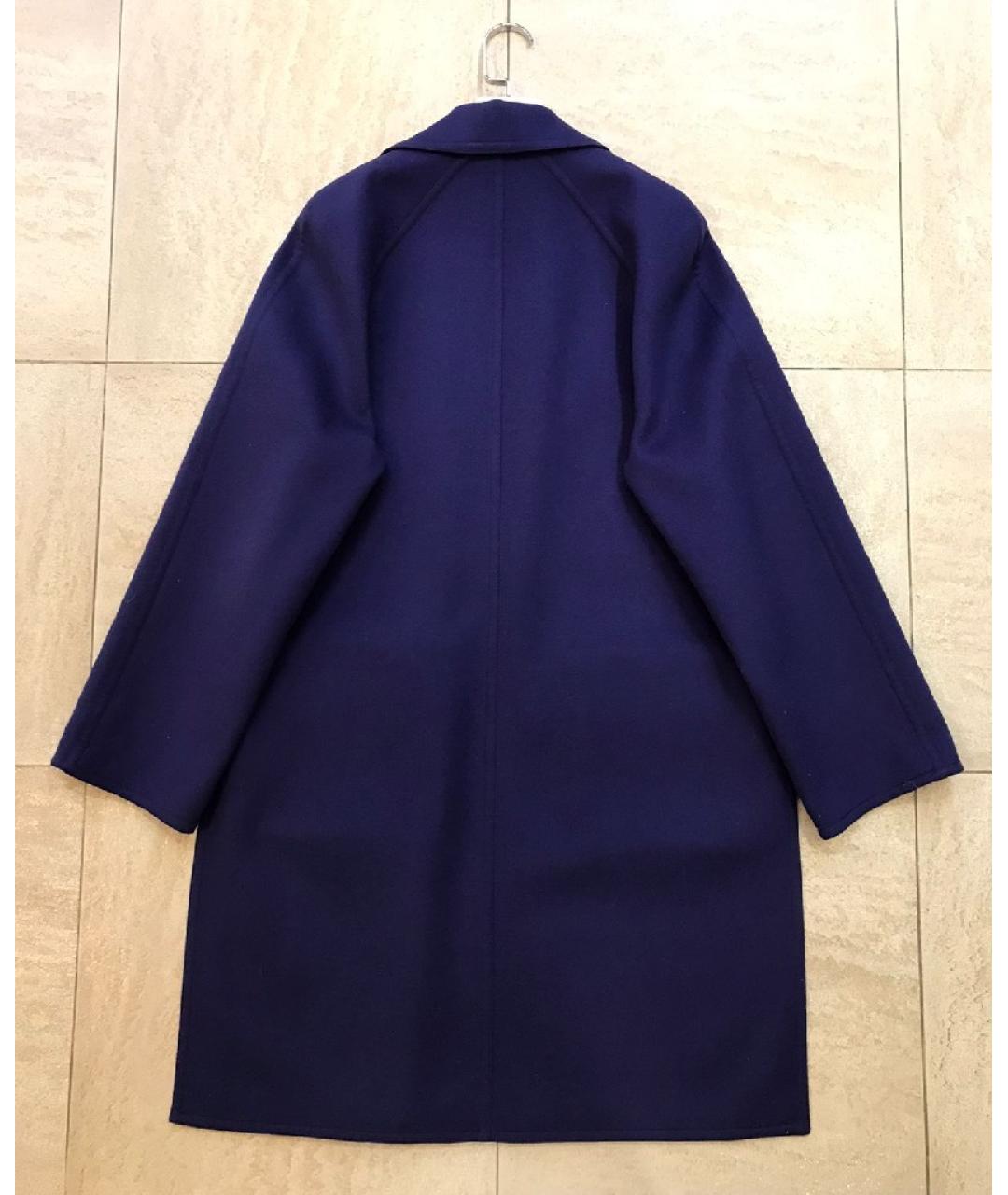 CELINE PRE-OWNED Синее шерстяное пальто, фото 2